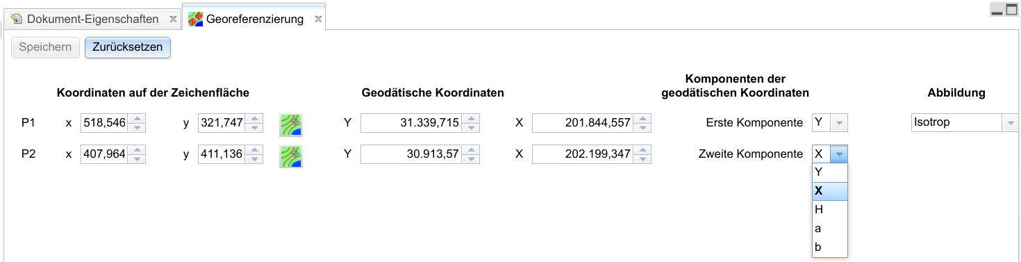 Georeferenzierung